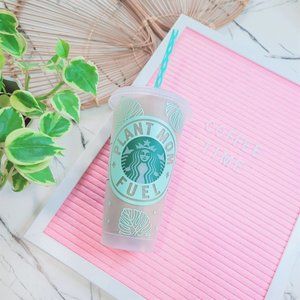 Plant Mom Fuel Starbucks Cold Cup - Marisol (Mint)